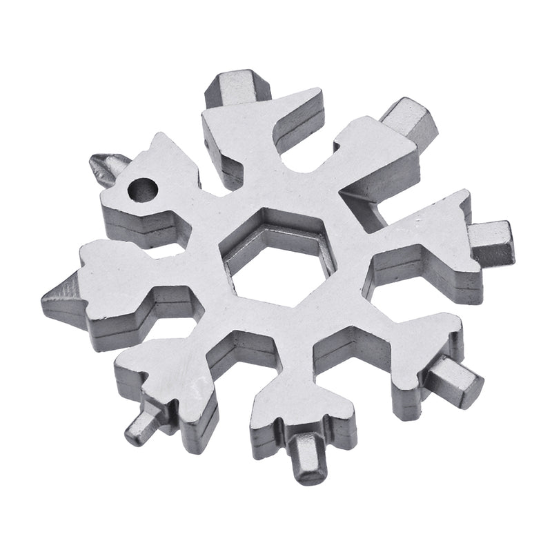 AOTDDOR 18 in 1 Multifunction Snowflakes Screwdriver Multi-tool Portable Keychain Screwdriver Bottl