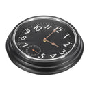 Large Non Ticking Silent Indoor/Outdoor Garden Wall Clock Waterproof Thermometer