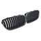 Pair Carbon Fiber ABS Front Kidney Grille For BMW F18 F10 F11 5 Series 2010-2016
