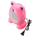 350W Mini Electric Heater Fan Heater Cartoon Bear Shape Handheld Heater Office Home Warmer Fan