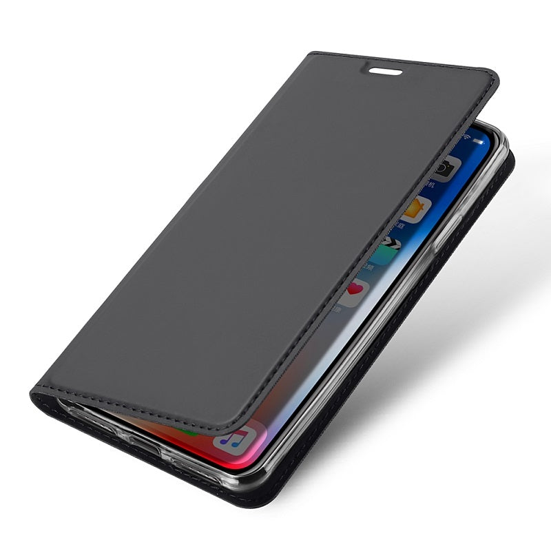 DUX DUCIS Protective Case For iPhone XS Max Magnetic Flip Wallet Card Slot Kickstand