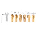 HILDA 6mm Shank 100cm Length Electric Drill Flexible Shaft with 6pcs Brass Collets for Rotary Tool