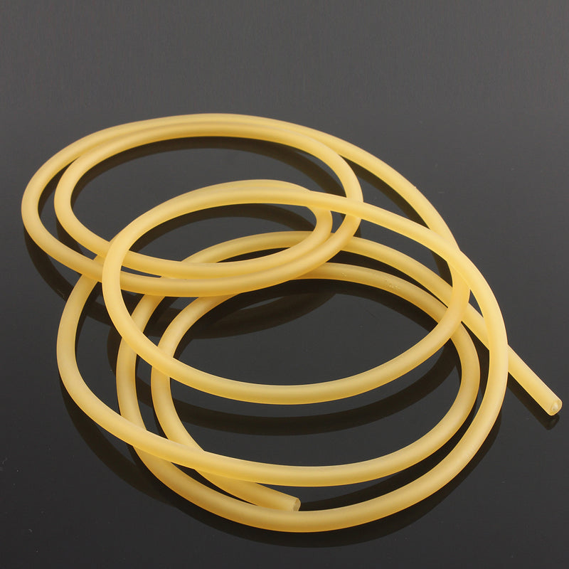 Yellow 2x5mm Natural Latex Rubber Surgical Band Tube Elastic Rubber Rope For Game 1/2/5/10M