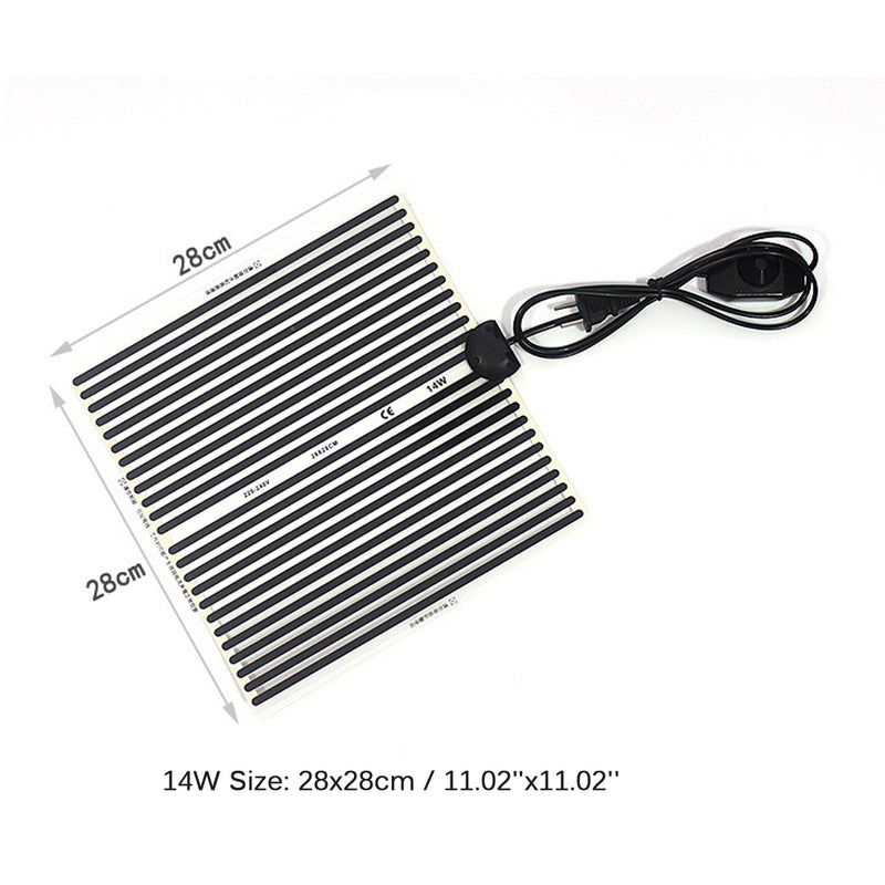 5W/7W/14W Reptile Pet Heated Mat Thermostatic Pad Temperature Adjustable Snake Turtle Lizard