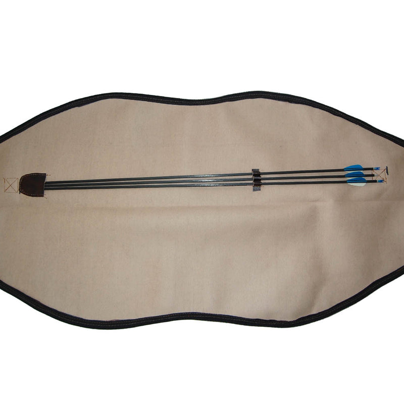 Traditional Soft Lightweight Brown Leather Bow Case 3 Pack Arrow Quiver For Recurve Bow