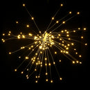 Battery And USB Powered Waterproof 8 Modes 120LED Starburst Sliver Wire String Light Party Home Decor