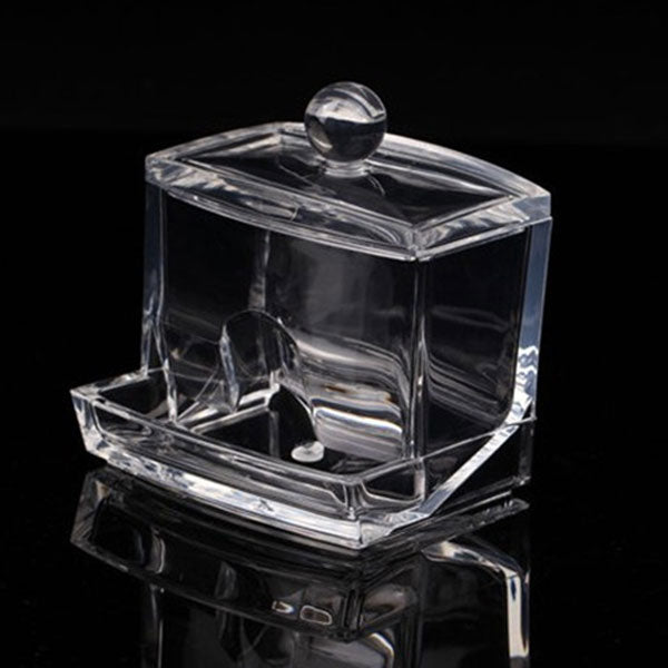 Q-tip Storage Boxes Cotton Swab Holder Clear Acrylic Cosmetic Makeup Case Hotel Supplies