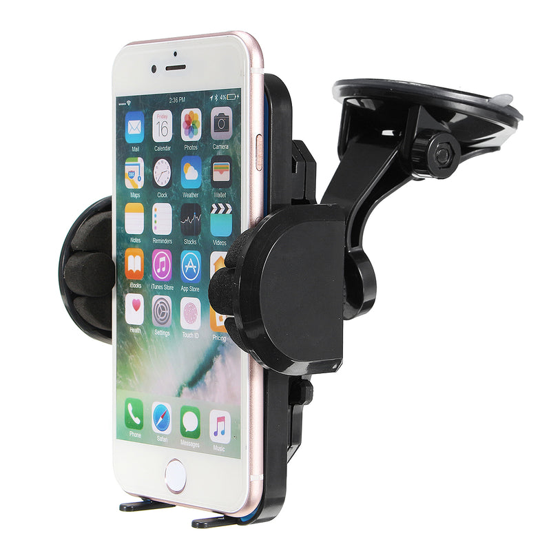 2 Coils 10W Qi Wireless Car Dashboard Holder Charger for Samsung S8 Huawei iPhone 7 Plus