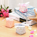 20/50Pcs Creative Pink Candy Boxes Wedding Favors Gifts Box Party Supplies
