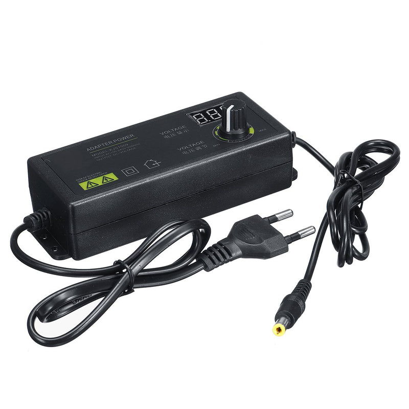 DC 3V-24V 2.5A 60W AC/DC Adapter Switching Power Supply Adjustable Power Adapter W/ Display Screen