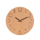 12" Creative Wall Clock European Wood Watch Modern Design Home Decor Silent