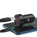 KUULAA 27W 5A Dual QC3.0 LED Display Dual USB Output Car Charger for iPhone 11 Xiaomi Redmi K30 for Samsung S10 Huawei SCP