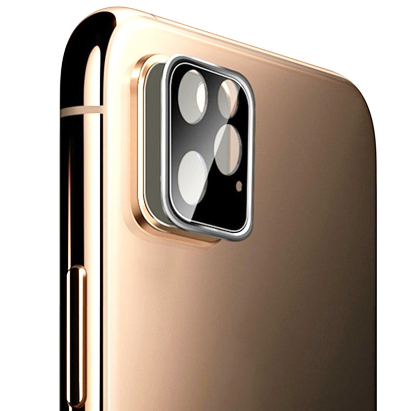 Metal + Tempered Glass Anti-scratch Phone Lens Protector for iPhone 11 / 11 Pro / 11 Pro Max