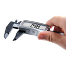 Digital Caliper 150mm Electronic Digital Vernier Caliper Carbon Fiber Large LCD Screen Display Micrometer Metric/Inch Caliper Measuring Tool