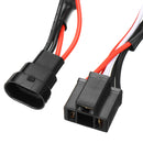 LED HID Wiring Loom Harness 2 Ways Kit with H4 HB3 Adapter ON OFF Switch 12V/24V for Car Spot Light