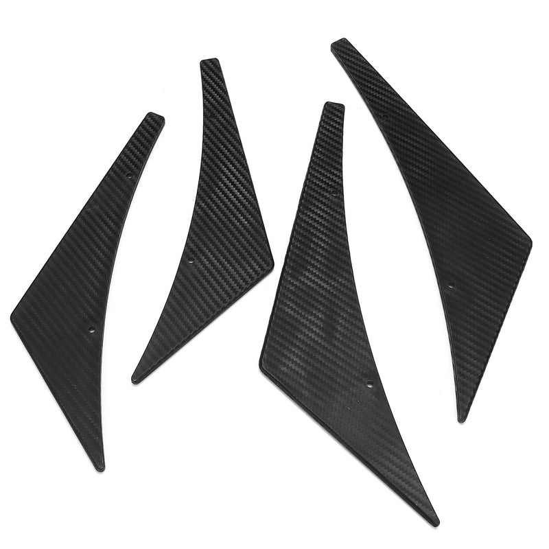 Carbon Fiber Pattern Car Front Bumper Splitter Spoiler Wing Accessory Universal