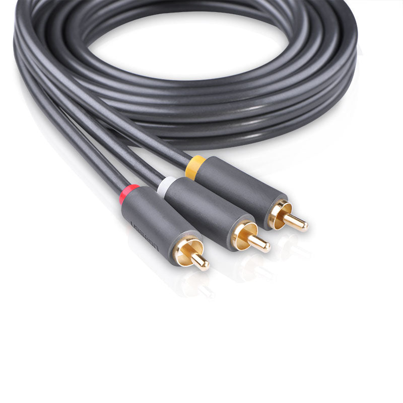 Ugreen AV105 1.5M 3RCA Male to Male AV Audio Cable for Set Top Box DVD TV