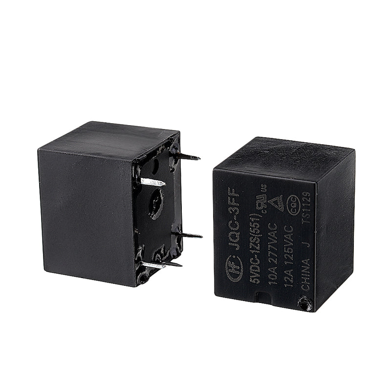 5Pcs HF3FF-JQC-3FF- 5VDC-1ZS 12VDC-1ZS 24VDC-1ZS DIP4 5V 12V 24V DC 10A Relay Module