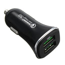 iMars QC3.0 Qualcomm 36W Dual USB Port Fast Charge Car Charger High Power