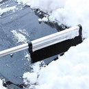 2 In 1 Aluminum Alloy Telescopic Folding Snow Removal Shovel Brush Ice Scraper Car Vehicle Tool Kit