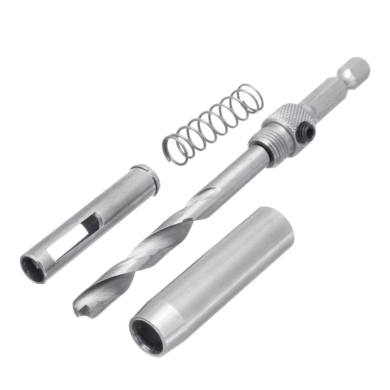 8pcs 5/16-1/4 Inch Self Centering Door Window Hinge Set Twist Wood Drill Bit Hole Puncher