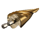 Drillpro DB-S1 3Pcs 4-12/4-20/4-32 HSS Spiral Grooved Step Drill Bit