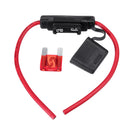 50A Maxi Car Fuse with Weatherproof Holder 8AWG (8B&S) Wire Dual Battery for Car