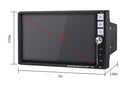 7" 2 DIN MP5 Player Car Radio Stereo Player Touchable Bluetooth FM 1024*600