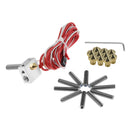 TWO TREES MK8 Extrusion Head + 10x 30mm Teflon Throat + 10x 0.4mm Nozzle for 3D Printer