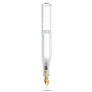 MOONMAN Wancai 0.5mm Iridium Fine Nib Transparent Fountain Pen Mini Ink Sac For Office School Use