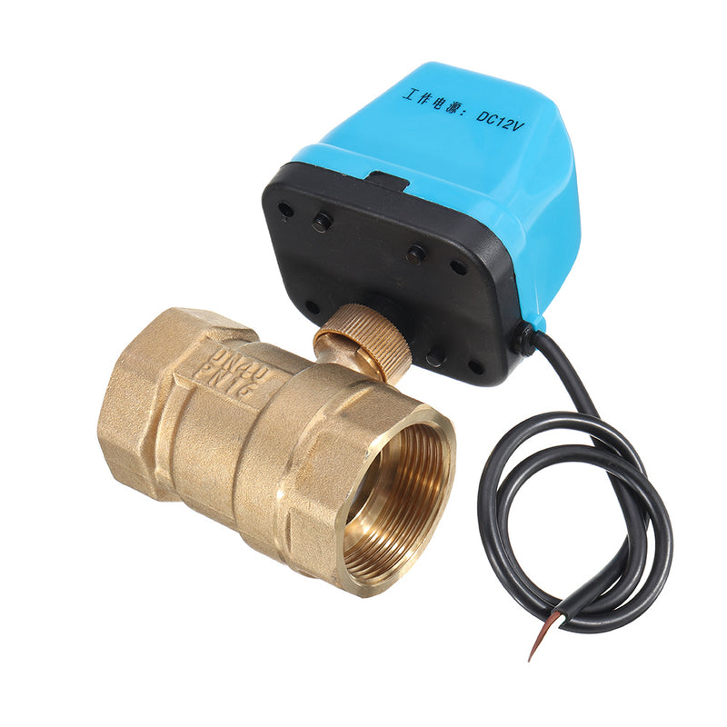 TMOK TK260 DC 12V 1/2" 3/4" 1" 1-1/4" Motorized Electric Brass Ball Valves 3 Wire Full Port Valve