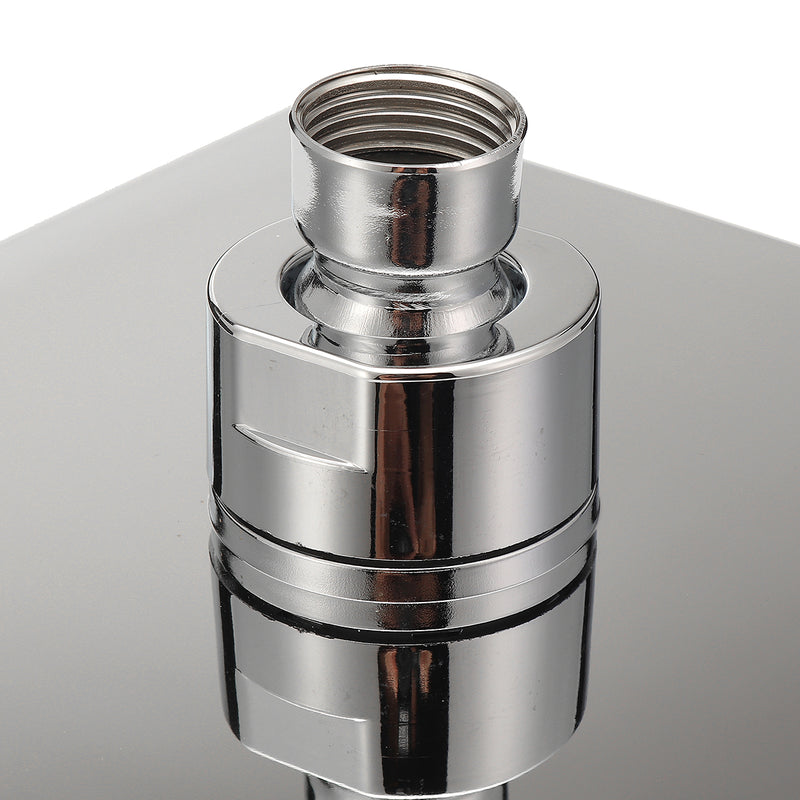 KCASA KC-SH604 Top Spray Thickened Pressurized Rotatable Rainfall Shower Head Square Stainless Steel