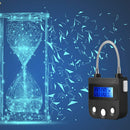 99 Hours USB Rechargeable Time out Padlock Max Timing Lock Digital Timer Alarming Padlock w/ LCD Display Screen
