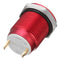 Excellway 5A/16V 12mm 2Pin Button Switch Stainless Steel Momentary Push Button Switch Flat Top 5 Color