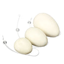 Jade Stone Egg Yoni Egg Massage Stone 3PCS Natural Chakra Healing Yoga Exercise Eggs To Train Pelvic Muscles Kegel Exercise Manual Massager