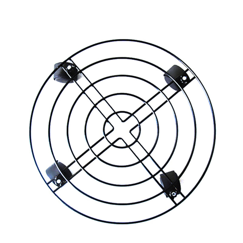 Flower Plant Pot Round Wheels Heavy Mover Trolley Candy Garden Tools Plate Metal Stand Caster Holder