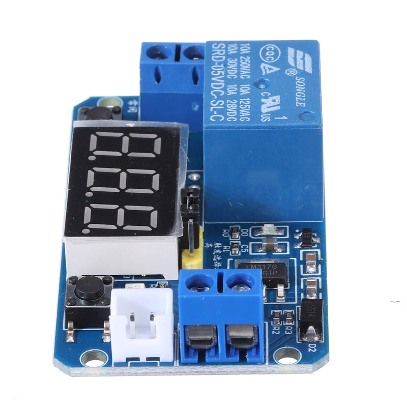 5V Trigger Time Delay Relay Module with LED Digital Display  0-999s 0-999min 0-999H Work-delay/Delay-work