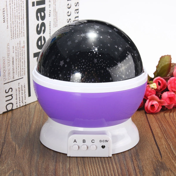 Rotating Romantic LED Starry Table Night Sky Projector Lamp Baby Kids Gift Star Light