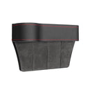 PU Leather Left Side Car Seat Crevice Gap Storage Box Pocket Organizer Phone Holder
