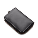 Men and Women RFID Blocking Leather Wallet 12 Slots Credit Card Holder Coin Bag