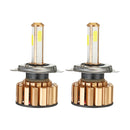 G7 4-Side COB LED Headlights Bulbs H4 H7 H11 9005 9006 9-36V 6000K White 2PCS for Car Motorcycle