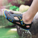 Men Hole Lace Up Sandals Summer Beach Slipper Shoes
