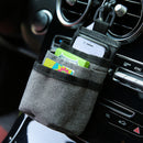 Oxford Car Air Vent Storage Bag Sundries Storage Bucket Hanging Pocket Pouch