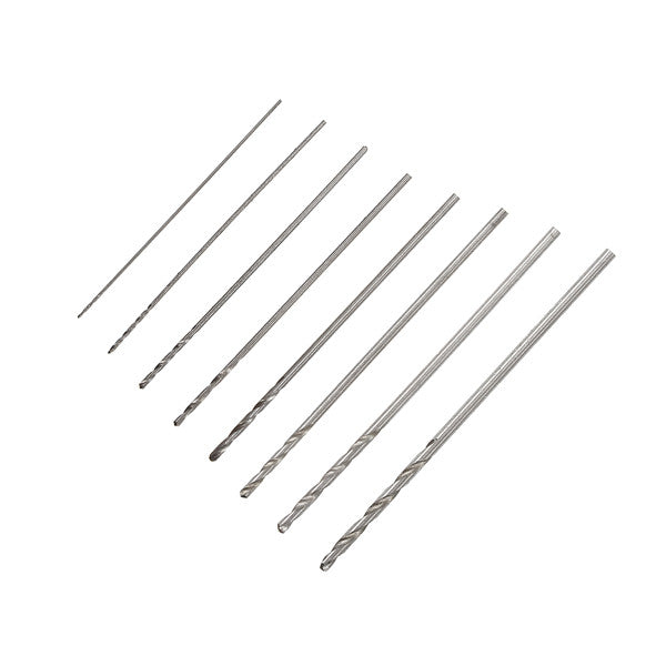 10pcs 3.175mm Shank 0.2-0.9mm HSS Twist Drill Bits