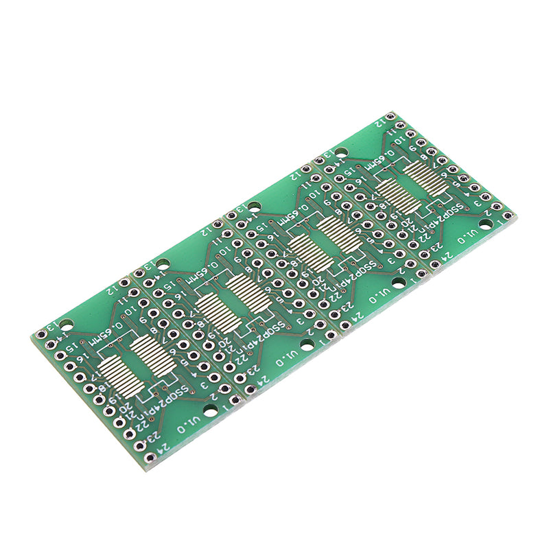 20pcs SOP24 SSOP24 TSSOP24 To DIP24 PCB SMD DIP/Adapter Plate Pitch 0.65/1.27mm PCB Board