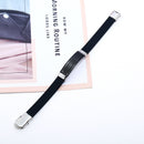 Stainless Steel Personality  Men's Silicone Bracelet