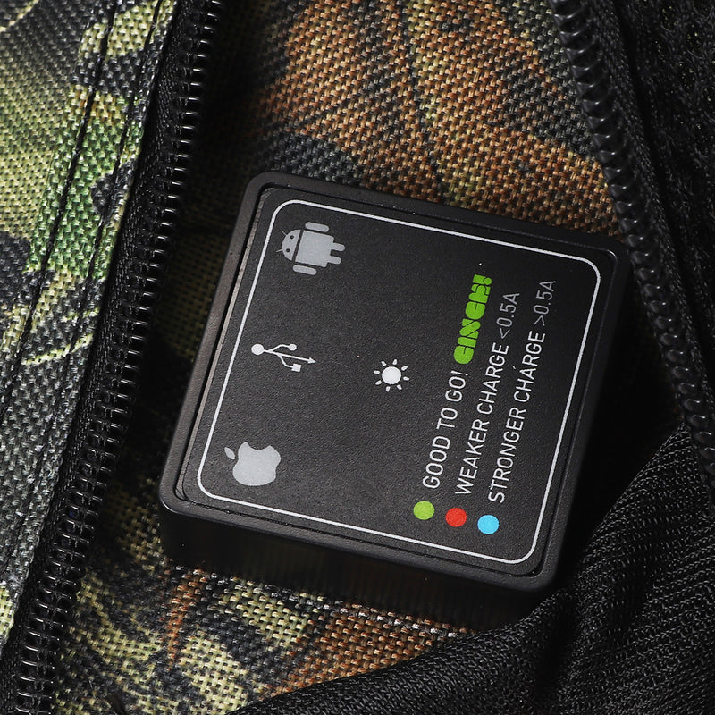 25W 5V Foldable Solar Panel Charger Solar Power Bank Dual USB Camouflage Backpack Camping Hiking for Huawei iPhone Samsung