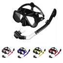 Full Face Diving Mask Snorkel Scuba Swimming Dry Snorkeling Set Free Breath