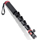 F096-52 Universal Trekking Pole Selfie Stick Multi-function Monopod for Mobile Phones Action Video Camera Gopro