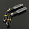 4pcs Motorcycle LED Turn Signal Indicator Blinkers Amber Light Carbon Body Shell